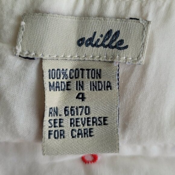 Vintage Y2K Anthropologie Odille Cotton Skirt Size 4 - Picture 5 of 10